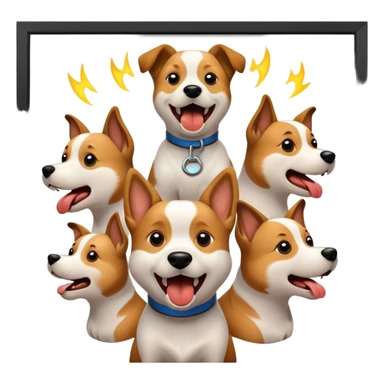 Dogs barking what’s going on sticker