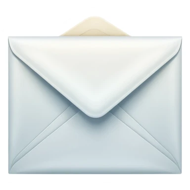 visible envelope inside labeled “Henry Ballester”, subtle translucency, rounded corners, and soft shading. sticker