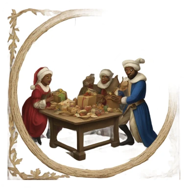 16th century Christmas sticker