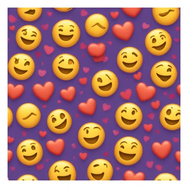 Smiling face with lots of hearts sticker