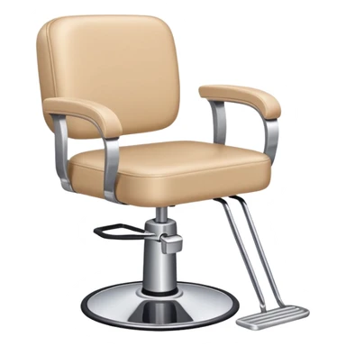 Cute Hairstylist chair beige sticker