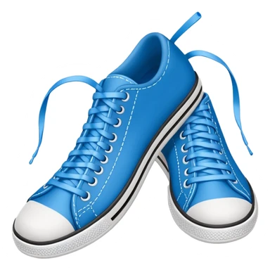 make an emoji of blue shoe laces only- they should be long and stringy sticker
