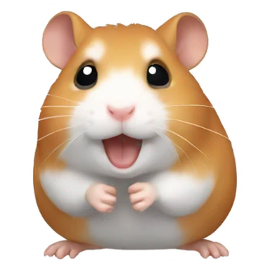 hamster showing 🤟 sticker