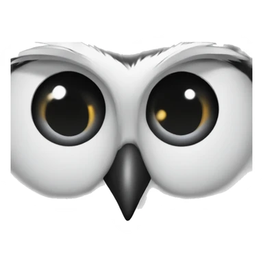black and white owl facepalm sticker