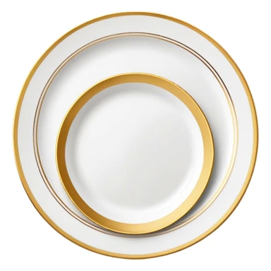 luxury plate with elegant tableware, stylish and sophisticated, like high-end restaurant vibe sticker