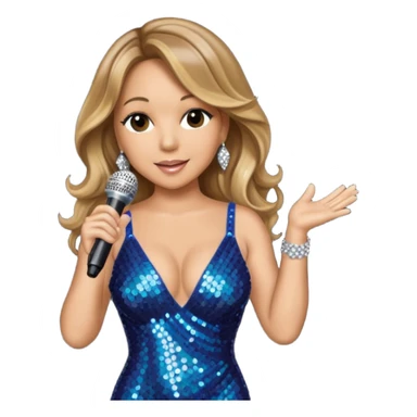 mariah carrey with microphone sticker