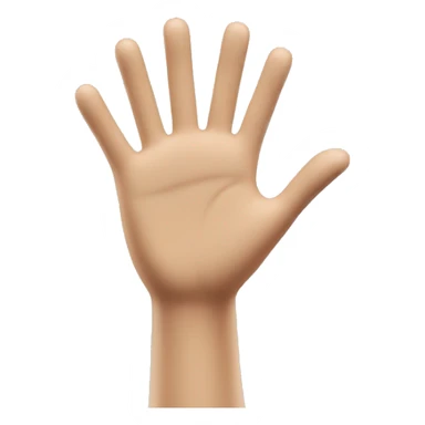 Playmobil hand saying hi sticker