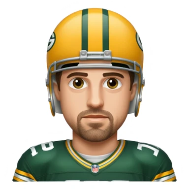 Aaron rodgers realistic image sticker