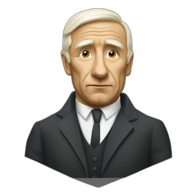 swedis prime minister in style of picasso sticker