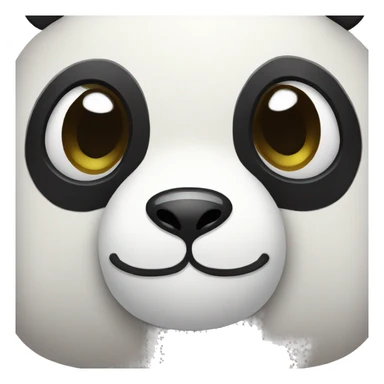 cute panda face sticker