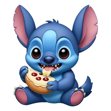 Stitch eating stitch sticker