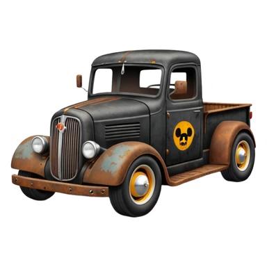 Rat truck hot rod  sticker