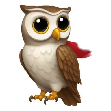 owl with Norwegian flag and beans sticker