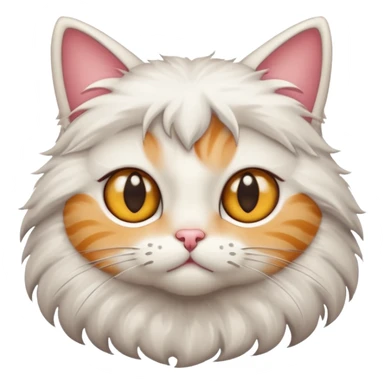 A cat with a star eyes sticker