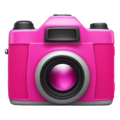 Hot pink camera emoji sticker