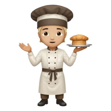 High resolution of   realistic full body chef distorted , no extra hybrid sticker
