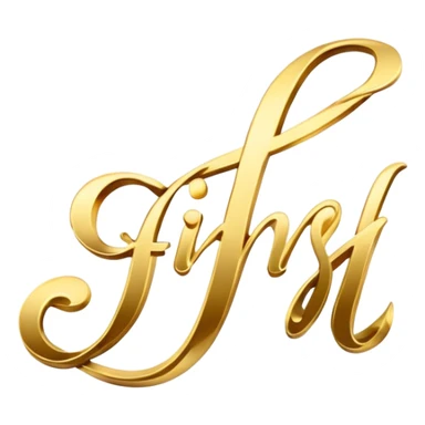 The Word "finish" written in script sticker