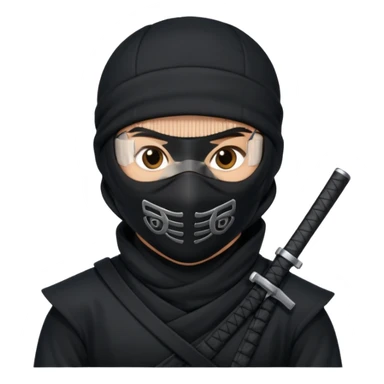 Ninja with MB written on it sticker