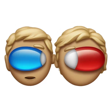 Red pill & blue pill sticker