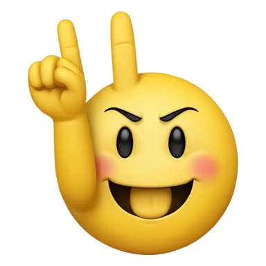 Smiley face with middle finger sticker