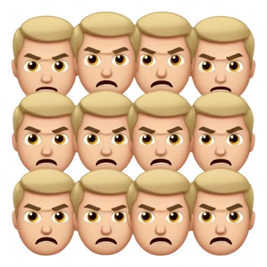 10 Caucasian brothers in bible story with jealous angry faces sticker