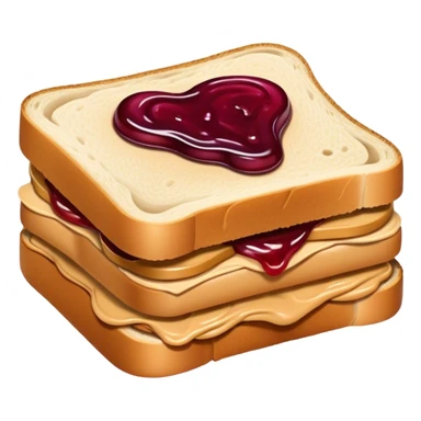 Peanut butter and jelly sticker