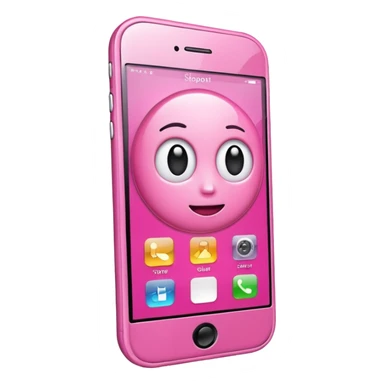 pink cell phone sticker