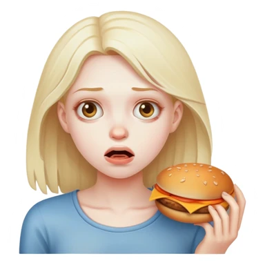 super super hungry and STARVING girl sticker