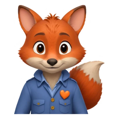 Nick Zootopia enamorado sticker
