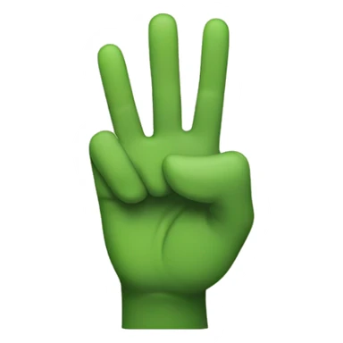 Peace sign with thumb  sticking out sticker