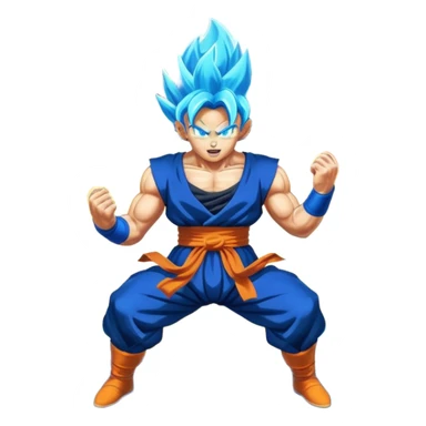 Text Attack in Saiyan style from Dragon Ball sticker