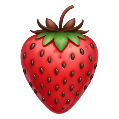 chocolate covered strawberry sticker
