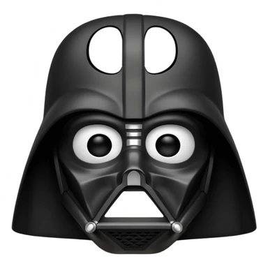 Dark vador sans yeux sur le masque sticker