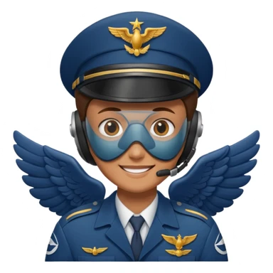 pilot airforce wing  sticker