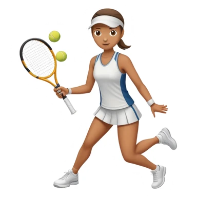 person playing tennis sticker