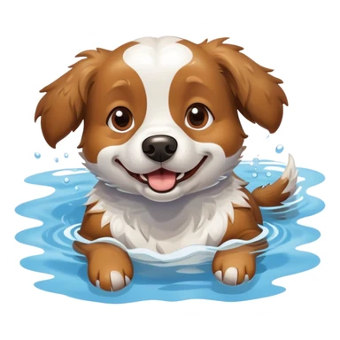 Doggy paddle sticker