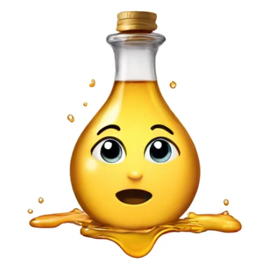 baby oil spilled sticker