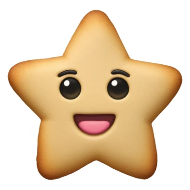 star shaped cookie sticker