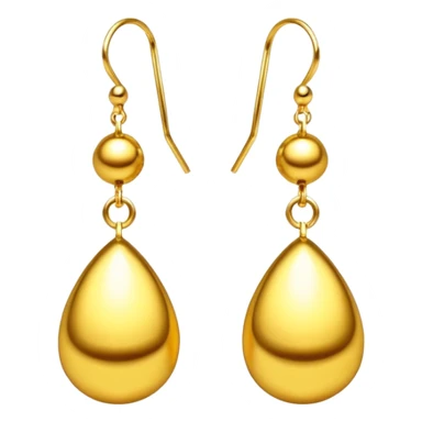 create a golden earrings emoji  the most attractive any one or all of them ill choose it should be fully golden sticker