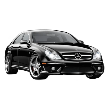 2006 cls 55 amg w219 mercedes Obsidian black paint code c197 sticker