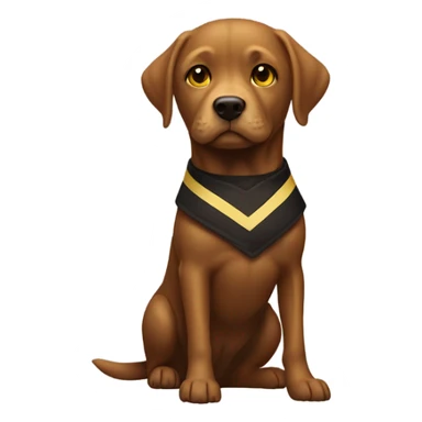 Donald trump with a brown lab dog with a white stripe on chest and yellow eyes  sticker