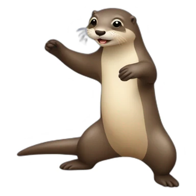 Une loutre qui dance la salsa sticker