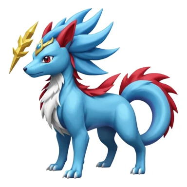 Masculine Suicune-Salamence-Manectric-Pokémon-Fakémon-Digimon-fusion sticker