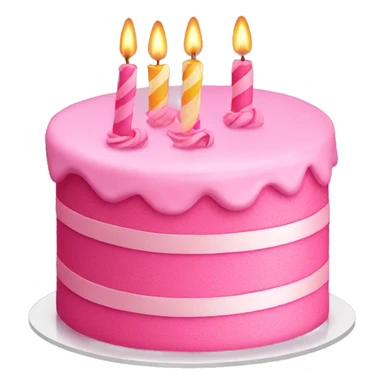 pink birthday cake  sticker
