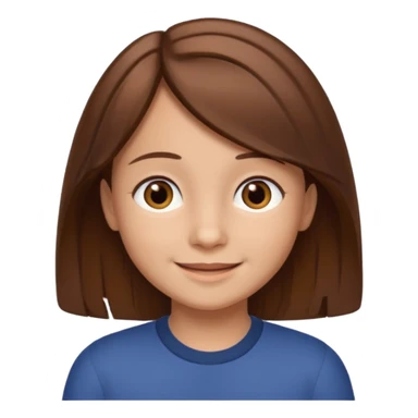Daria whit brown hair and brown eyes a 7 y.o kid sticker