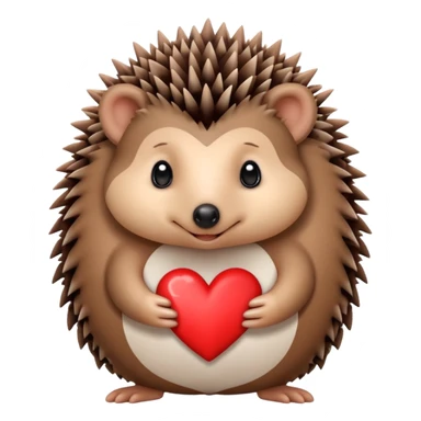 Hedgehog with love sticker