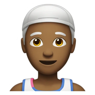 Serving in lawn tennis sticker