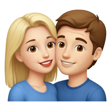 Two people kissing sticker