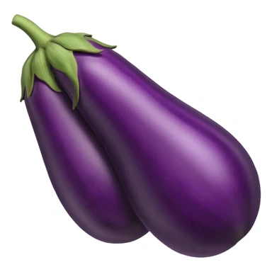 eggplant with big defined veins  sticker