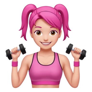 Pilates pink and gym girl  sticker